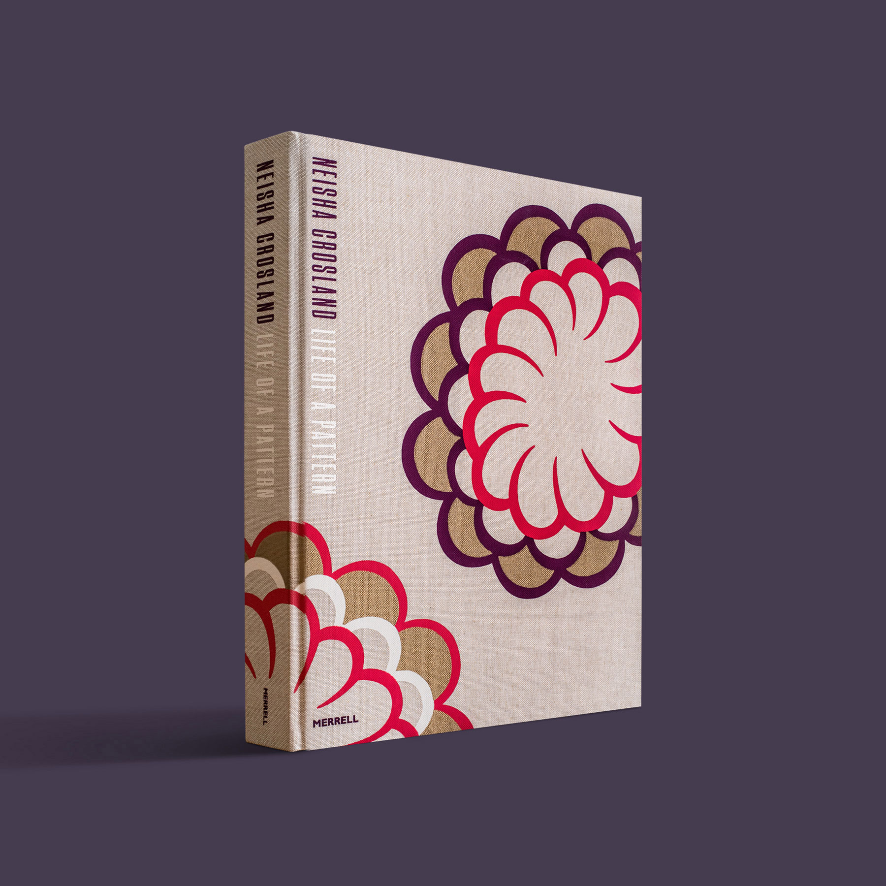 Life of a Pattern book cover with two large multi-coloured flower designs